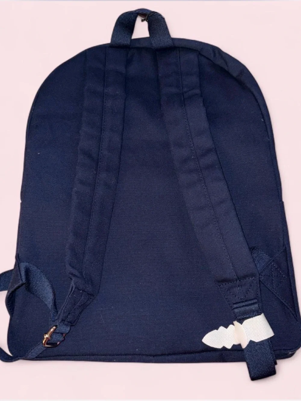 Polo by Ralph Lauren Navy Canvas Backpack with Multicolor POLO Lettering